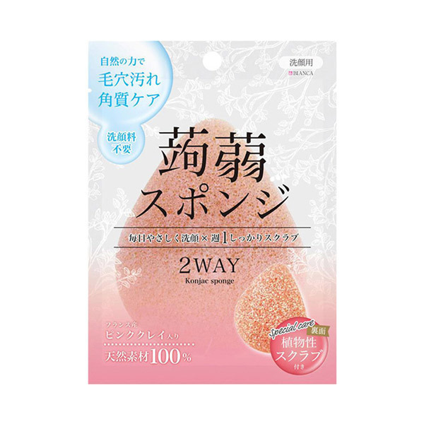 こんにゃくスポンジ(ピンククレイ) / BIANCA(その他洗顔グッズ, メイク