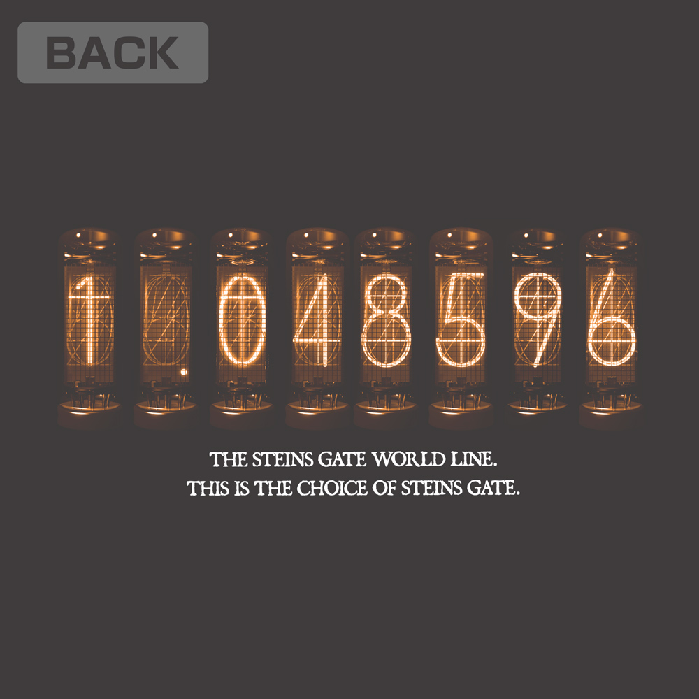 ダイバージェンスメーター Tシャツ [STEINS;GATE] | キャラクター公式