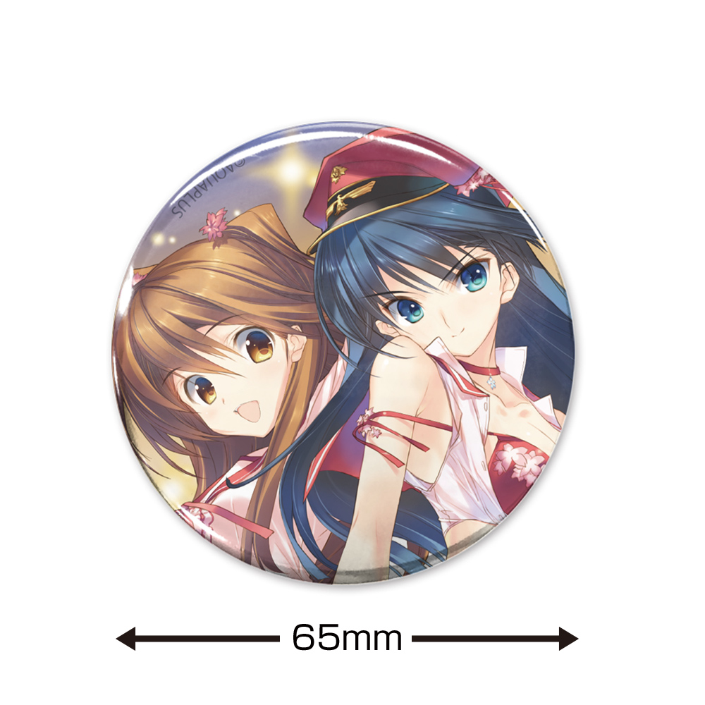 ☆限定☆AQUAPLUS 20th Anniversary 小木曽雪菜＆冬馬かずさ 65mm缶