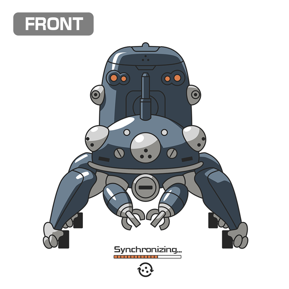 ☆限定☆タチコマと同期中 Tシャツ Ver.2.0（XXL/3XL） [攻殻機動隊