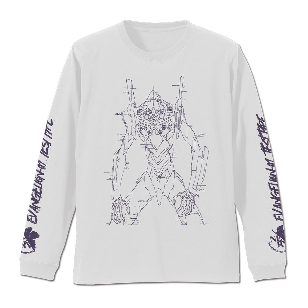 エヴァ初号機 袖リブロングスリーブTシャツ [EVANGELION