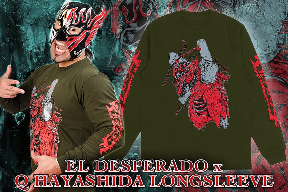 エル・デスペラード × 林田球 コラボロングスリーブ（ディープグリーン