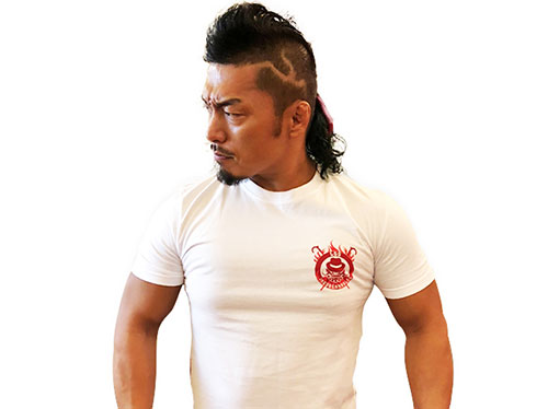 鷹木信悟「RAMPAGE DRAGON」Tシャツ（ホワイト） [新日本プロレス