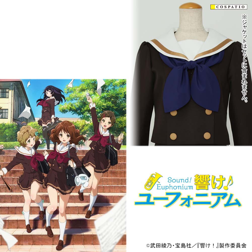 受注生産】北宇治高校女子制服 冬服スカーフ2年生（青） リニューアル