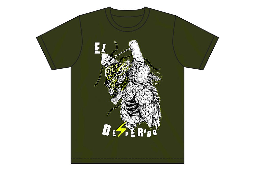 エル・デスペラード×林田球 コラボTシャツ（ダークグリーン） [新日本
