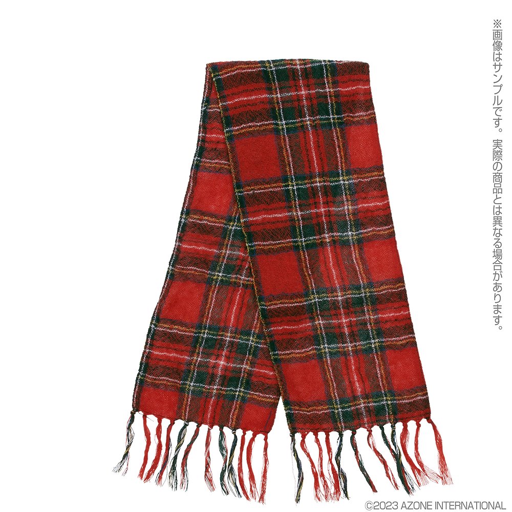 48/50cmドール用】AZO2 トラディショナルチェックストール [50