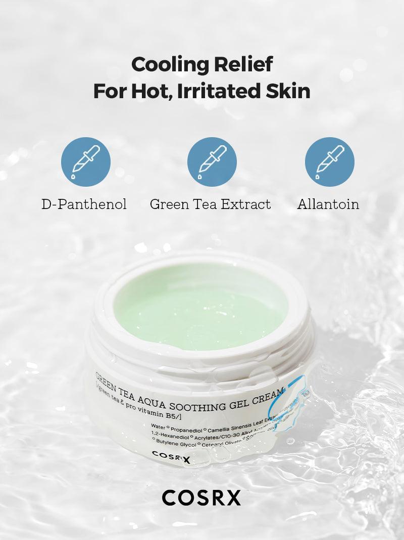 COSRX Hydrium Green Tea Aqua Soothing Gel Cream | COSRX.COM