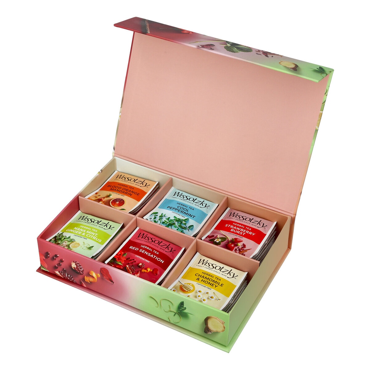 WISSOTZKY ハーブティー カジュアルギフトボックス 6種 x 7バッグ