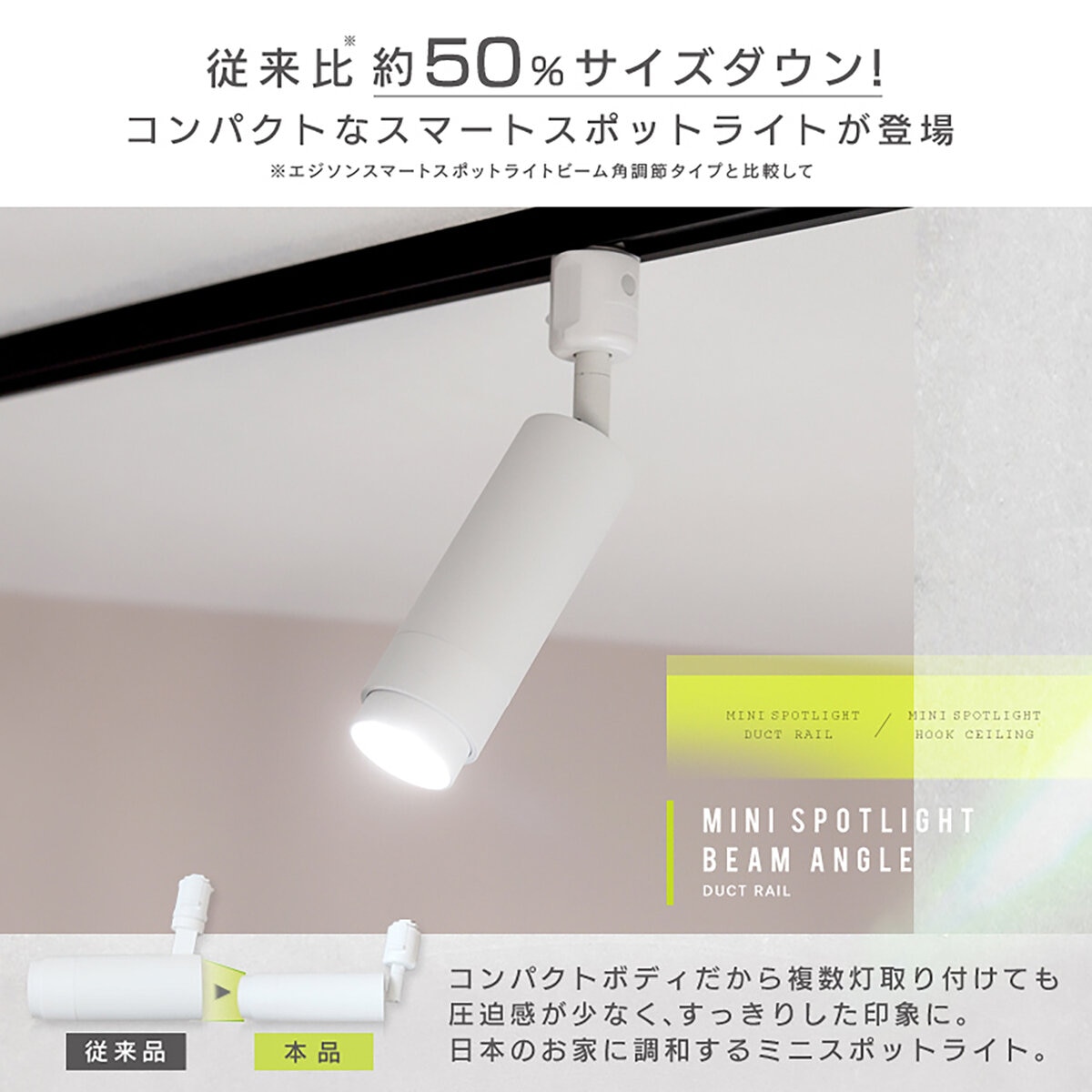 Edison Smart（エジソンスマート）ミニスポットライト ビーム角調節