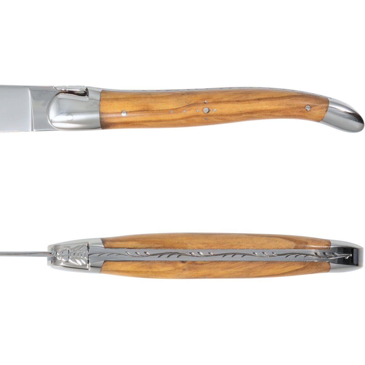 フォルジュ ド ライヨール テーブルナイフ オリーブウッド ポリッシュ