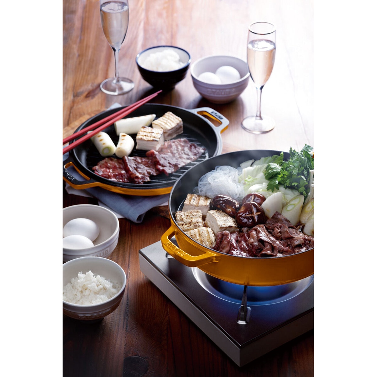 ストウブSukiyaki&グリルパンチェリー