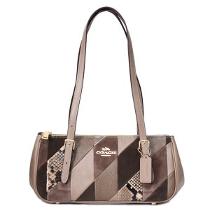 COACH】コーチ パトリシア スカーフ パッチワーク ワッペン スタッズ