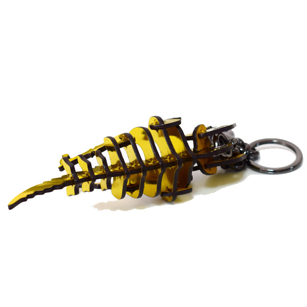 COACH】コーチ グラブタン レザー スモール レキシー 恐竜 キーリング