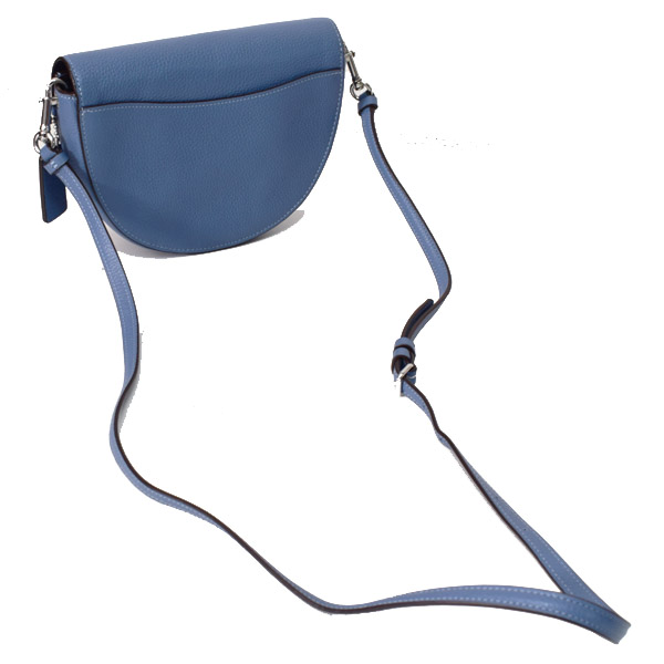 COACH】コーチ ぺブルレザー エレン ロゴ クロスボディ 三日月 ハーフ