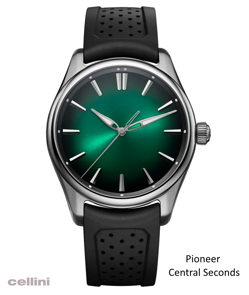 H.Moser Pioneer Center Seconds Cosmic Green - Cellini Jewelers