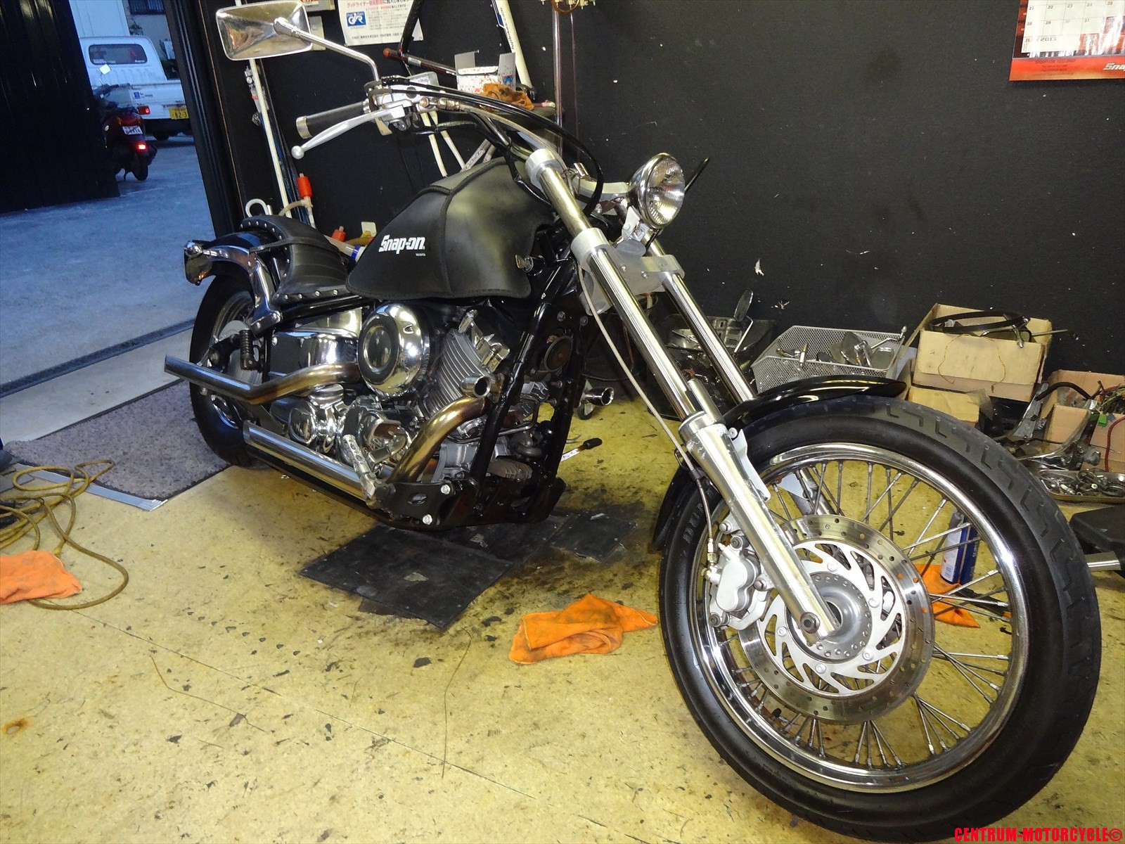 前編】ドラッグスター400のハンドルロックが効く様にしてみよう