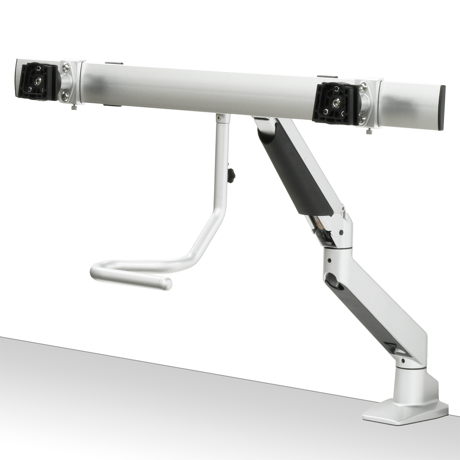 販売終了】 デュアルモニターアーム フリーハンドル式 (CEN-BS207-SV