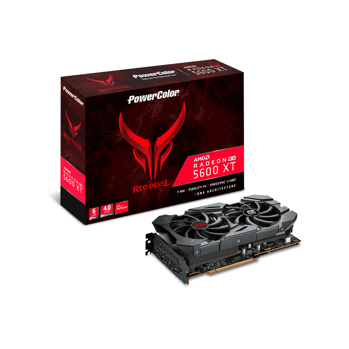 AXRX 5600XT 6GBD6-3DHE/OC | PowerColor(パワーカラー) Radeon RX