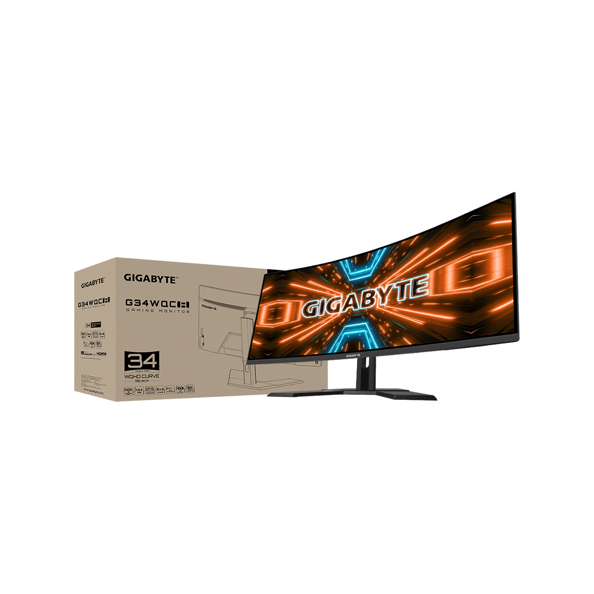 GIGABYTE G34WQC A | GIGABYTE 34型 UWQHD 曲面 ゲーミング