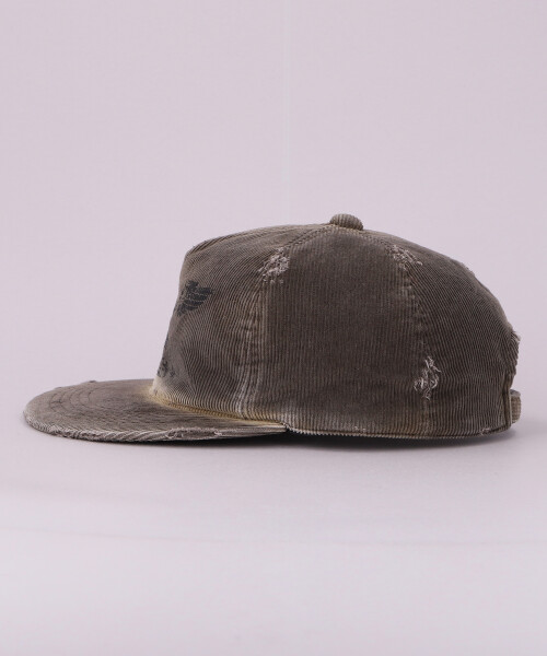 KAMIYA x CA4LA K-WING DISTRESSED CAP(ONESIZE KHAKI): キャップ帽子