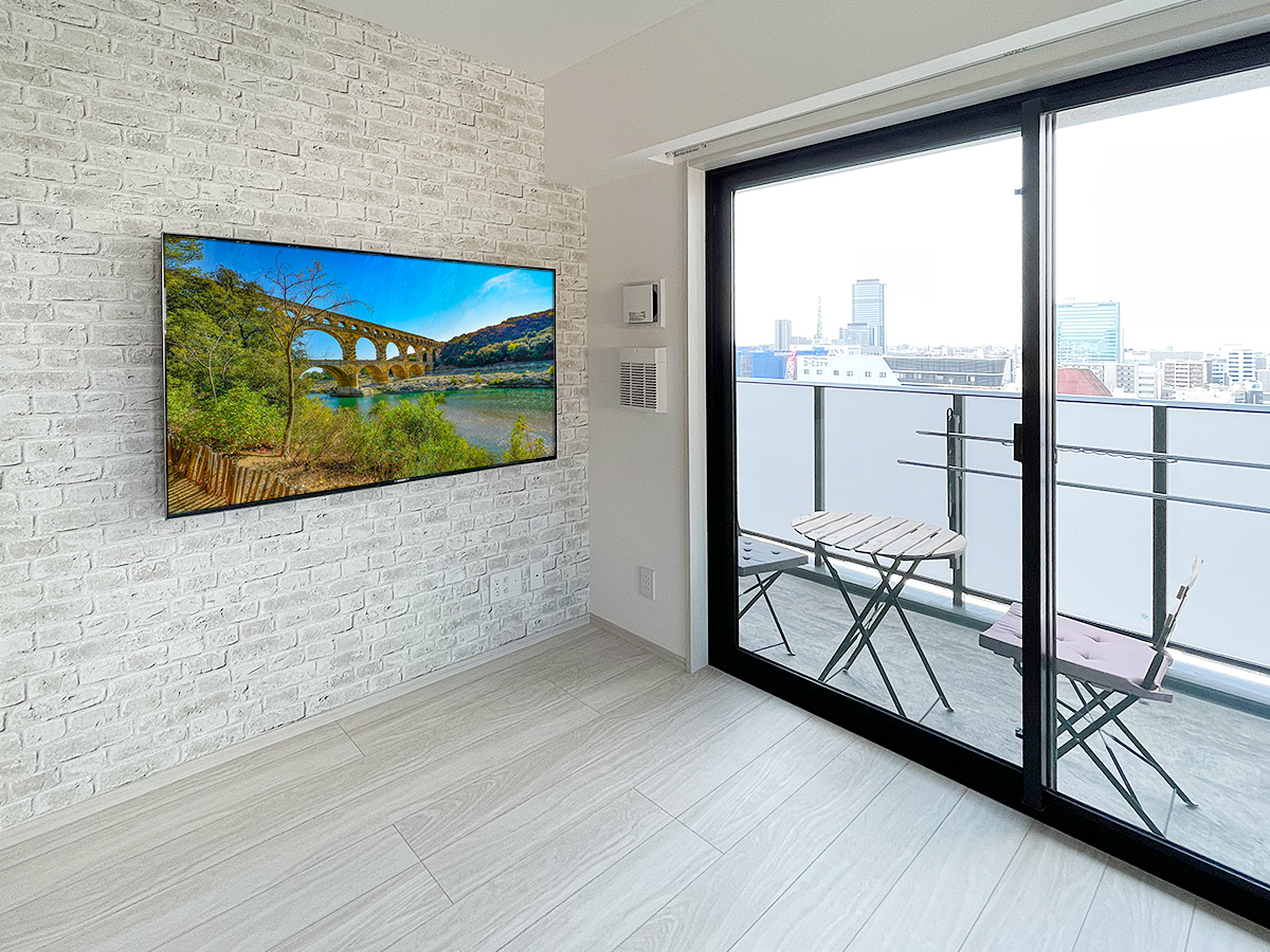 名古屋市のマンションでソニー ブラビア65インチ液晶テレビ(KJ