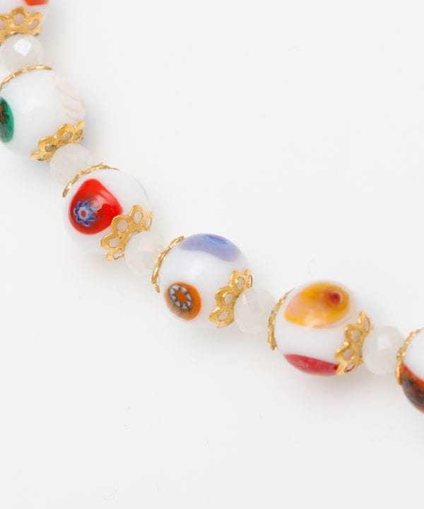 ベネチアンガラス】ミルフィネックレス(BLUE): 『欧州航路』