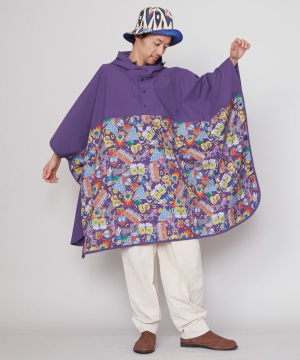 ポプカラレインポンチョ【Amina×grn×POP FIRE】(WHITE): 『チャイハネ