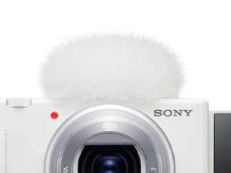 VLOGCAM ZV-1/ZV-1G用「ホワイト」ウィンドスクリーン、「ホワイト