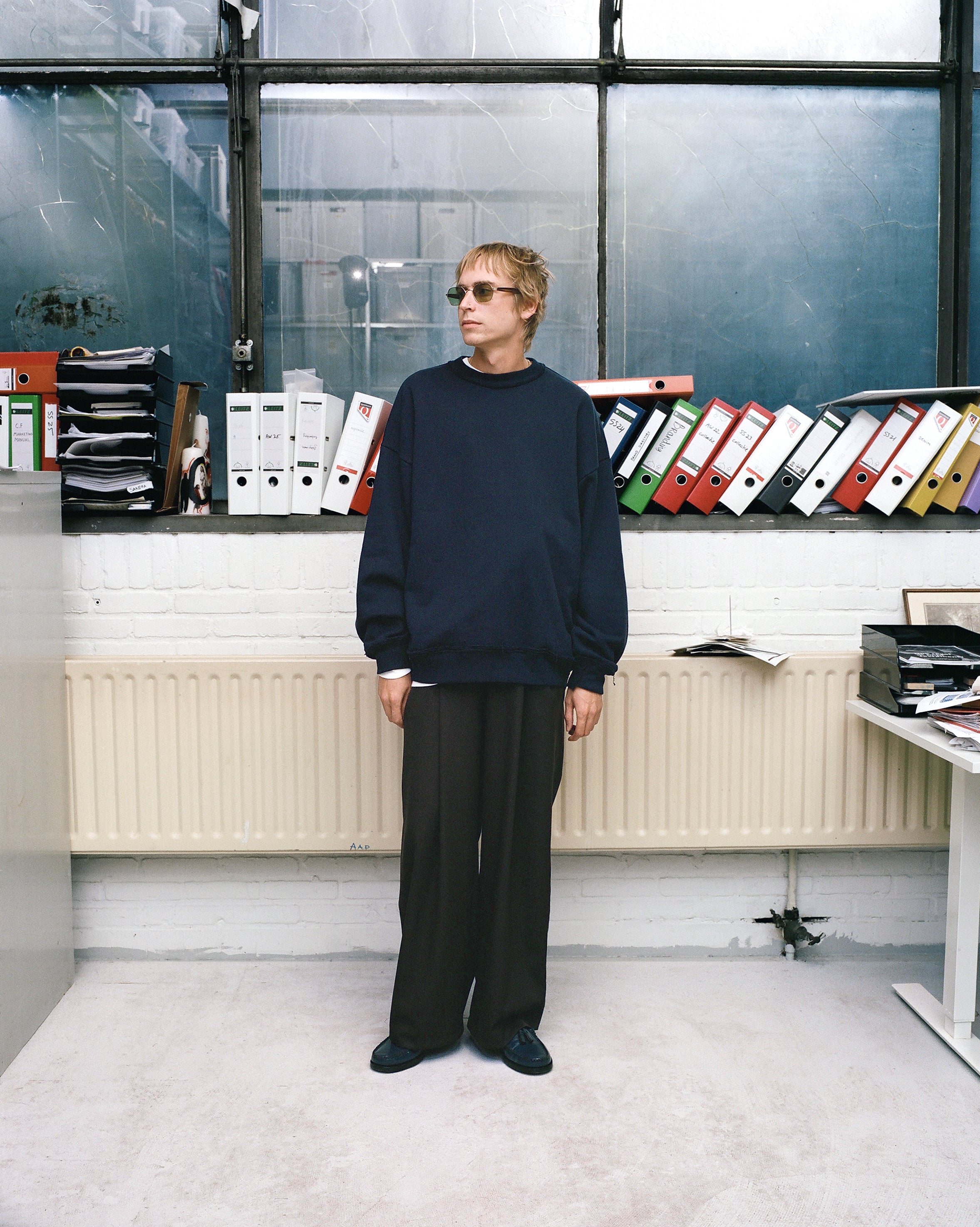 CF.GP Azuma Terry Crew Neck Sweat navy – Camiel Fortgens