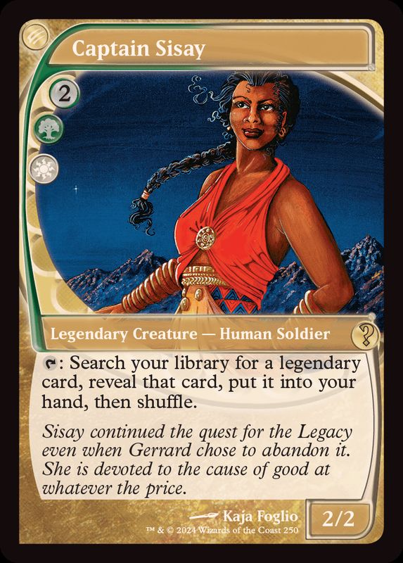 艦長シッセイ/Captain Sisay《英語》【Reprint Cards(Mystery Booster2)】