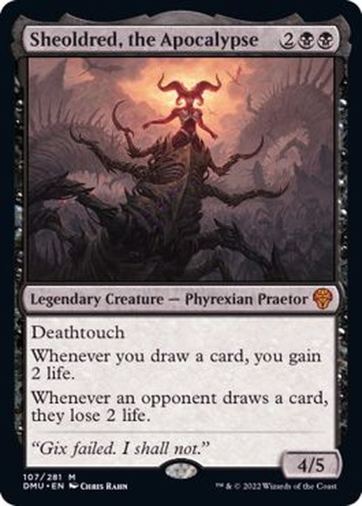 EX+]黙示録、シェオルドレッド/Sheoldred, the Apocalypse《英語》【DMU】