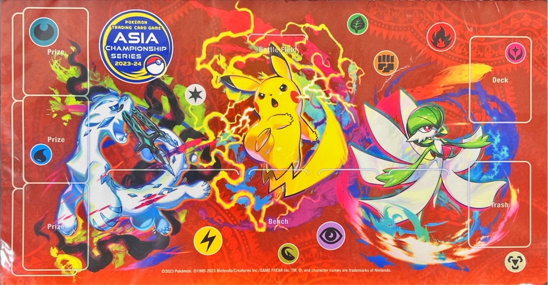 プレイマット『ピカチュウ＆サーナイト＆パオジアン(ASIA CS 2023-24
