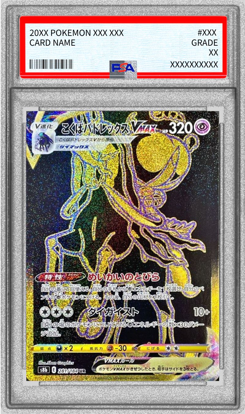 PSA10鑑定済〕こくばバドレックスVMAX【UR】{281/184}