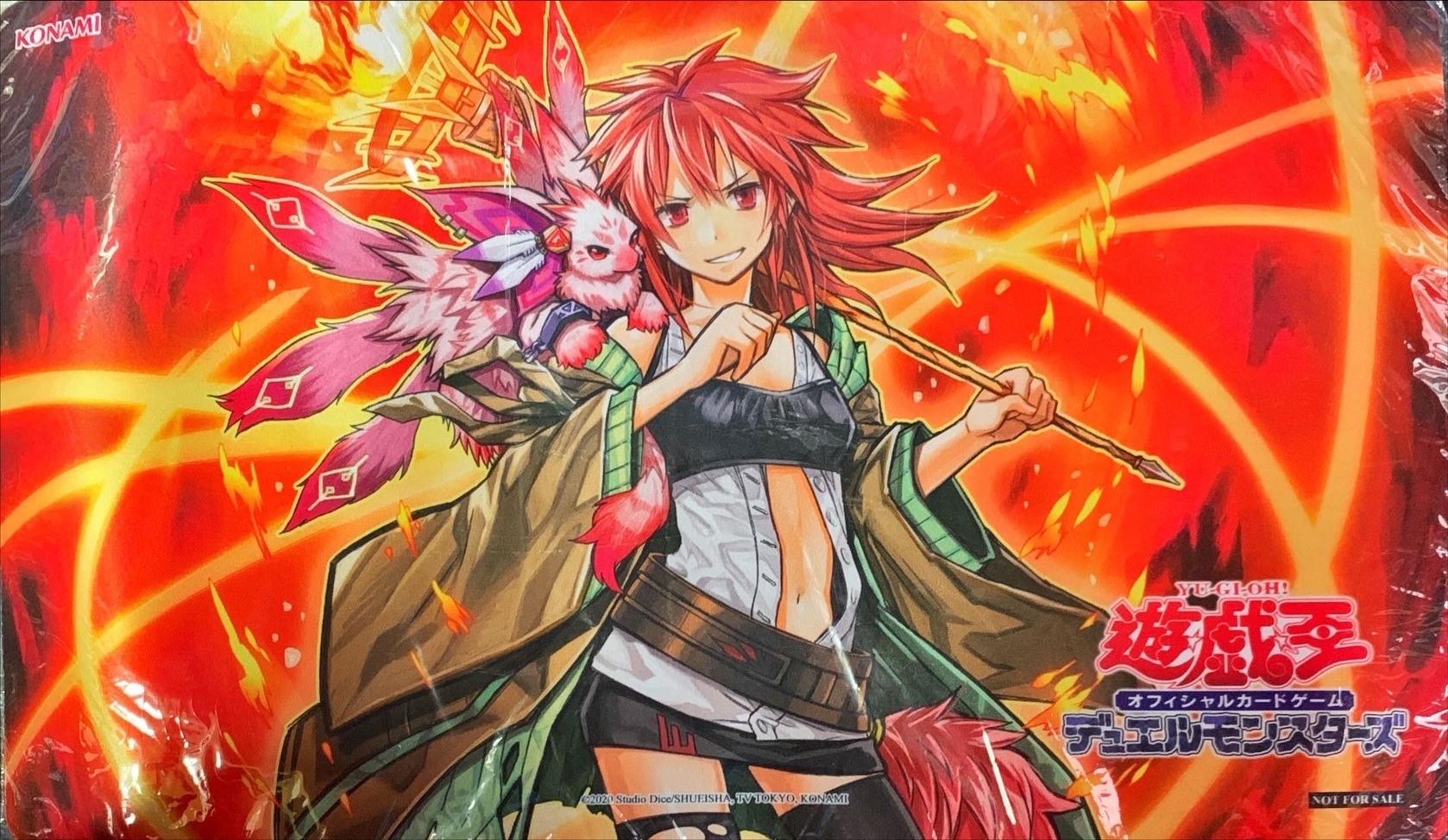 プレイマット『灼熱の火霊使いヒータ』【-】{-}《プレイマット》