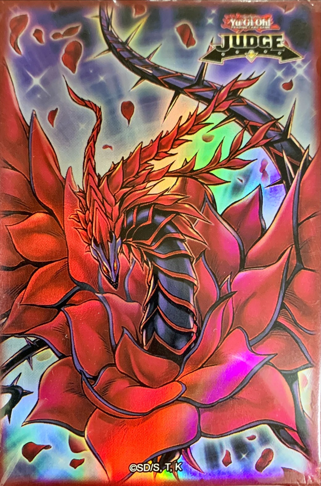 スリーブ『ブラックローズドラゴン(JUDGE)』80枚入り【-】{-}《スリーブ》