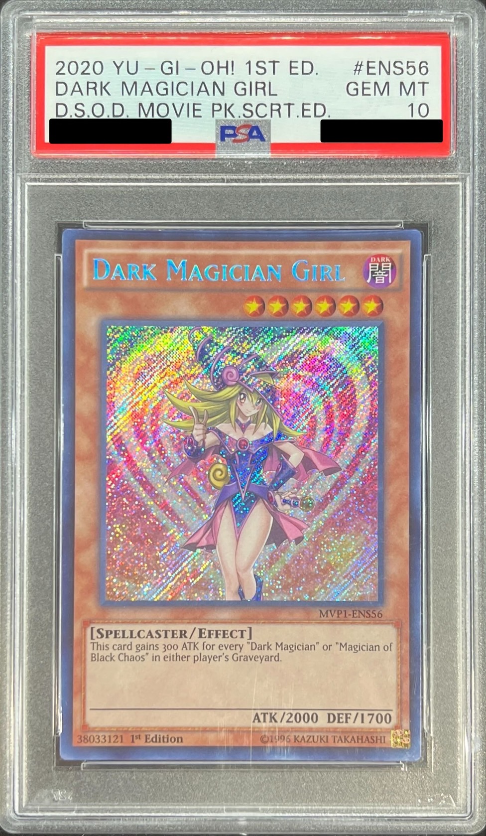 状態難/PSA10鑑定済〕☆英語版☆ブラックマジシャンガール