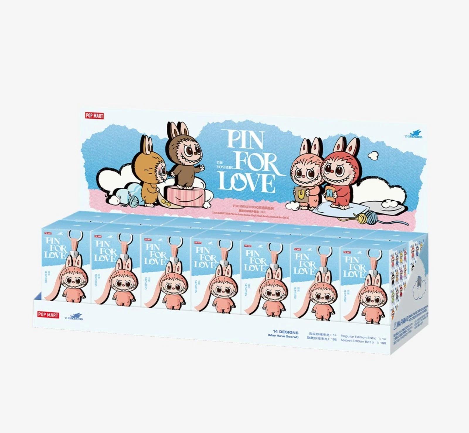 アソート】LABUBU PIN FOR LOVE ぬいぐるみペンダント（N-Z）《未開封