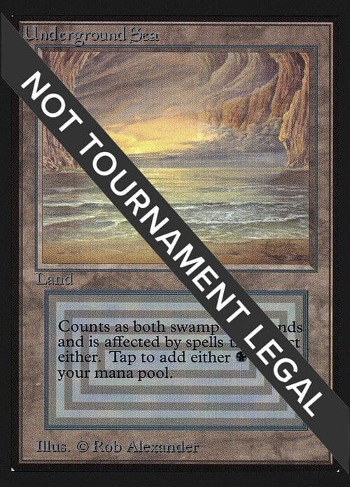 MTG Underground Sea 2枚セット 3ED 英語版 MTG Underground Sea 2枚