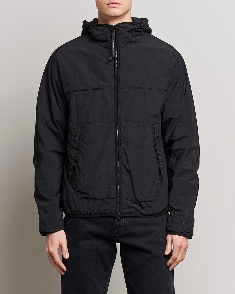 C.P. Company Polartek G.D.P.Nylon Hood Jacket Black at CareOfCarl.com