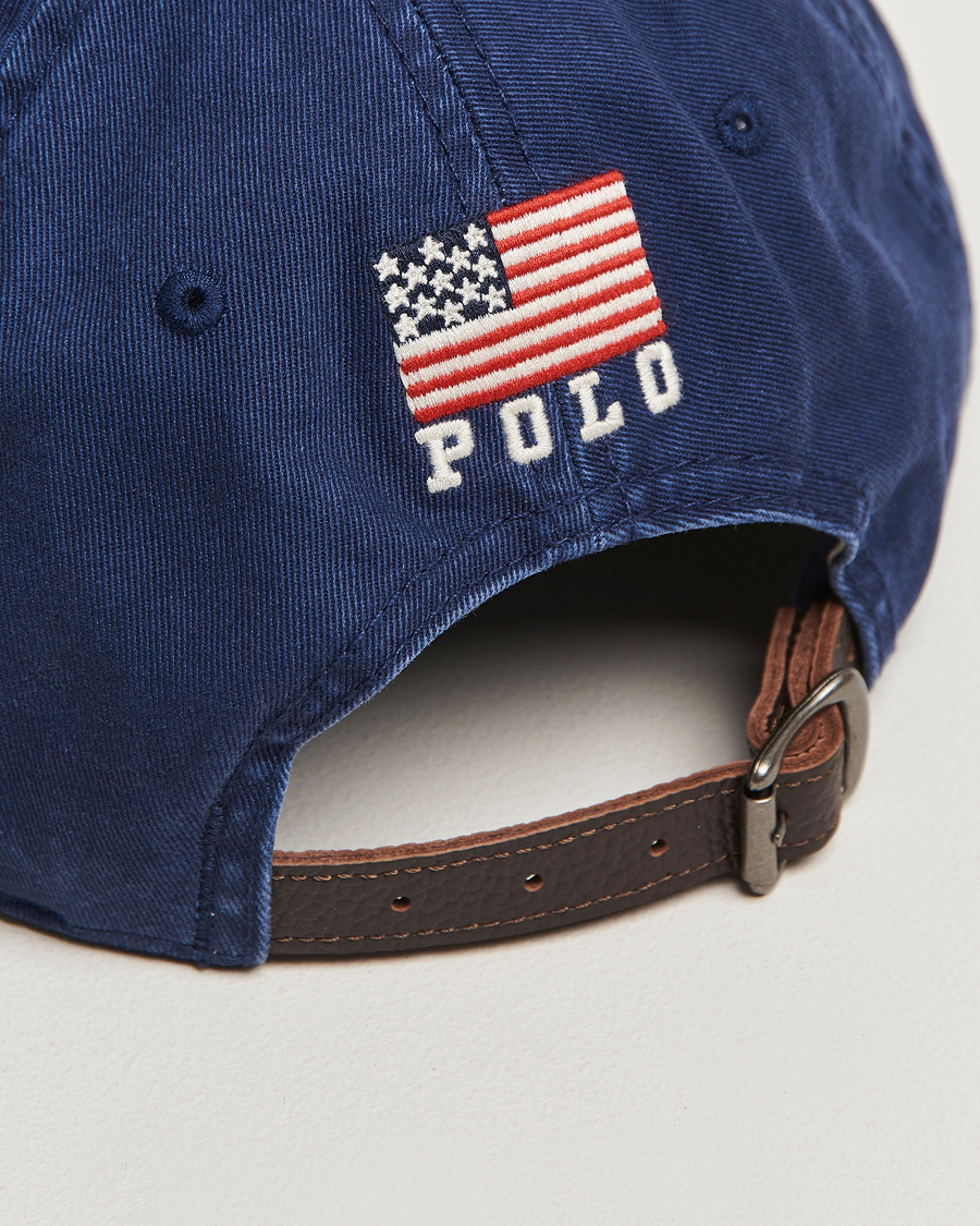 Polo Ralph Lauren Cotton Twill USA Cap Newport Navy at CareOfCarl.com