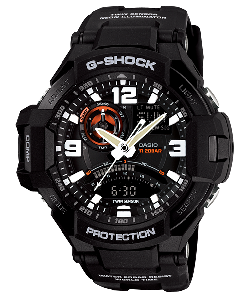 GA-1000-1A | G-SHOCK MASTER OF G - AIR GRAVITYMASTER | CASIO SINGAPORE