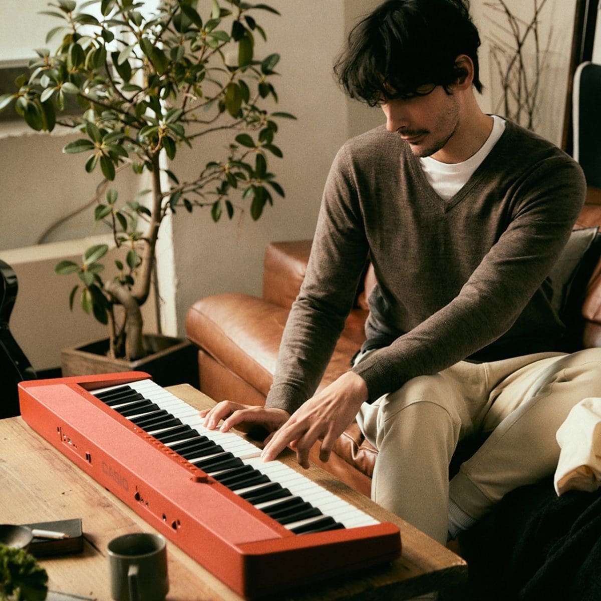 CT-S1RD | Casiotone 61 Key Red Portable Keyboard | CASIO