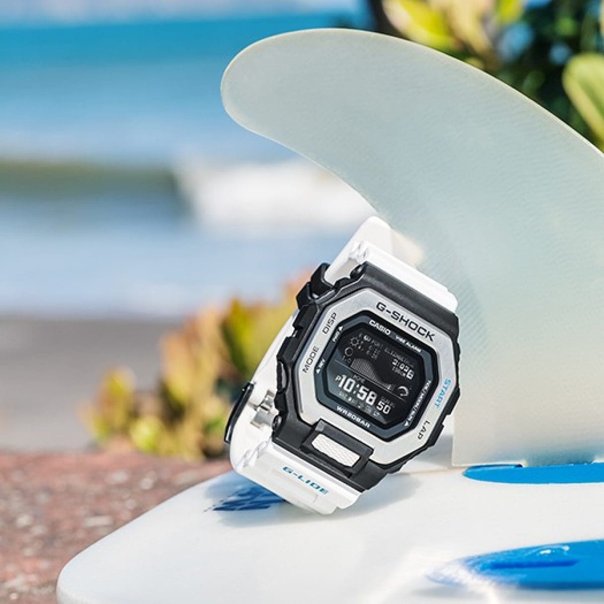 GBX100-7 | White G-SHOCK G-LIDE Surf Watch | Casio G-SHOCK