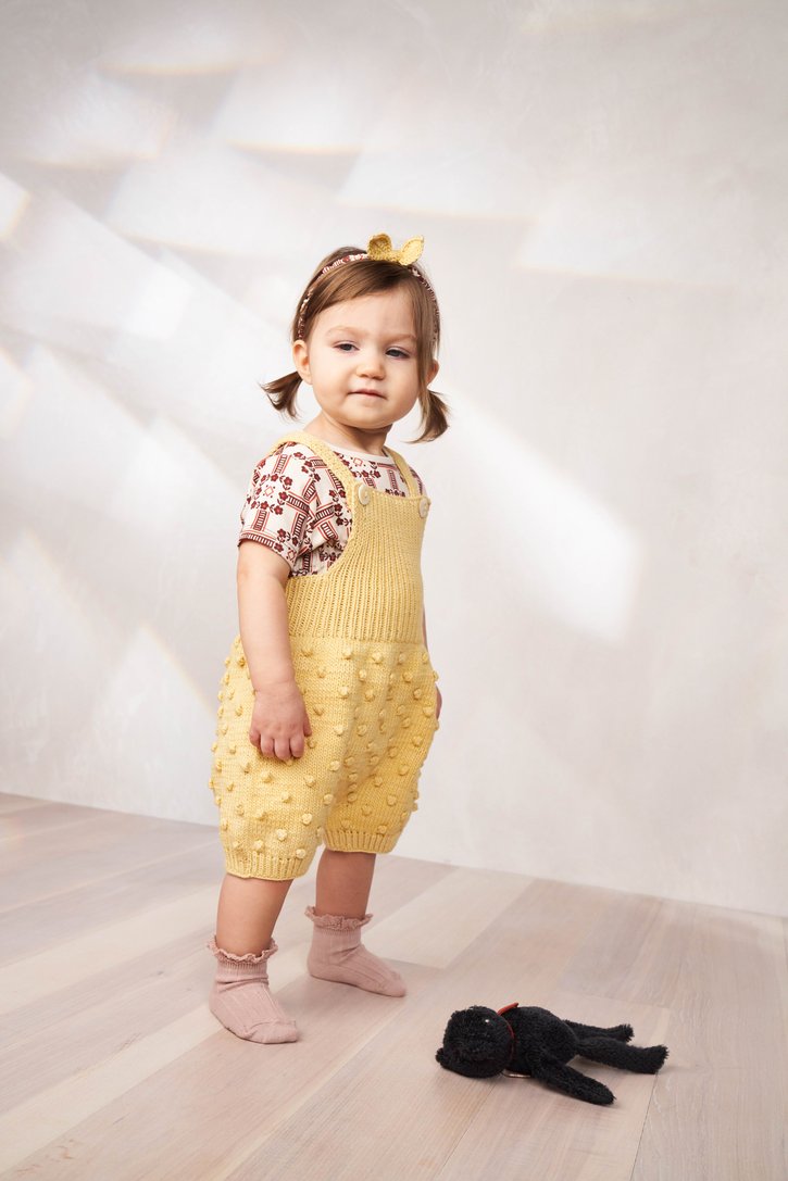Misha & Puff Popcorn Romper - Straw – Casp Baby Mommy & Me Boutique