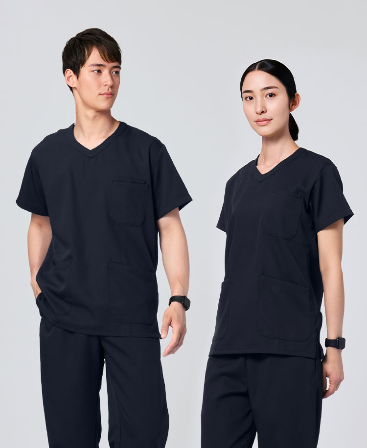 PACKスクラブトップス(男女兼用) | おしゃれ白衣のクラシコ公式通販
