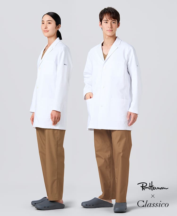 Ron Herman ショートコート(男女兼用白衣) | おしゃれ白衣のクラシコ