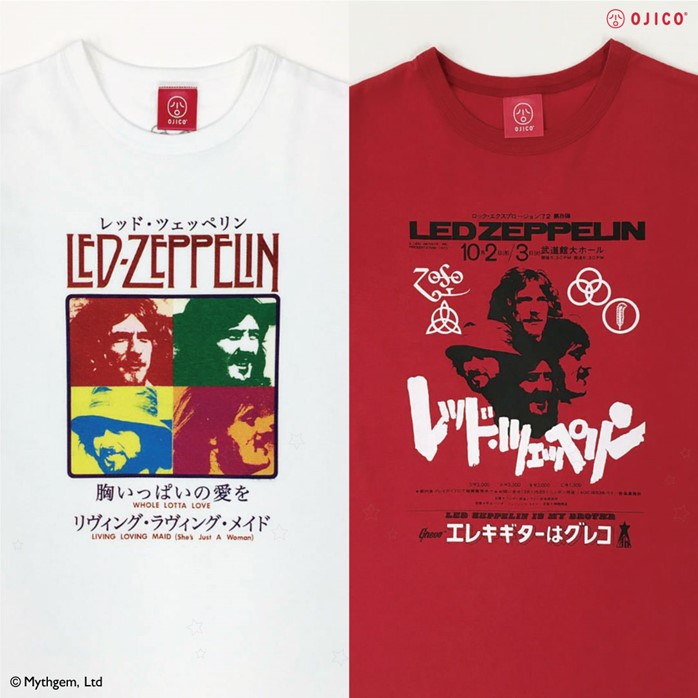 レッド・ツェッペリン」×「OJICO」 アルバムアートや公演チラシを