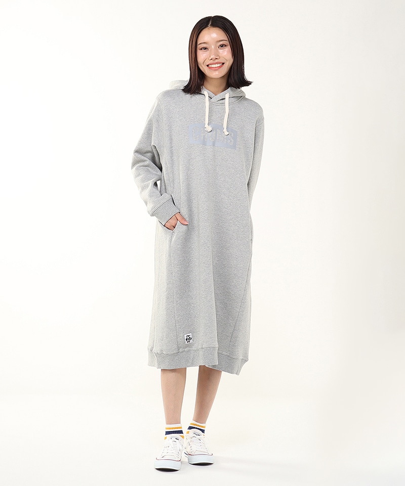 CHUMS Logo Long Parka/チャムスロゴロングパーカー(ワンピース