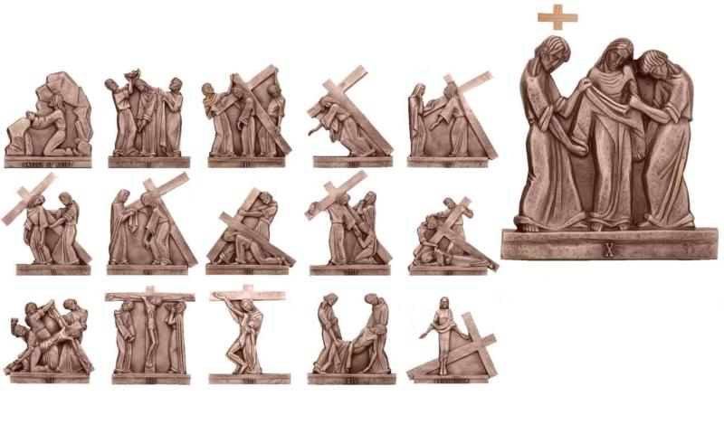 Stations Of The Cross Set of 14 1107-153B-14 | Southeast Church Supply