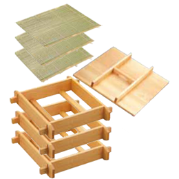 角セイロ3段セット(エイシン 電気蒸器 M-22用 )｜業務用厨房機器通販の